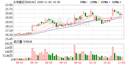 大华股份回购1153万股 金额1.97亿元