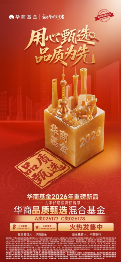 “主动权益投资金牛基金公司”开年新品 华商品质甄选混合正在发售